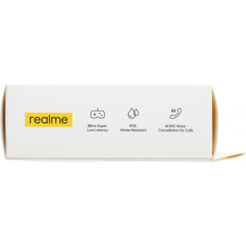 Гарнитура внутриканальные Realme Buds T100 RMA2109 белый беспроводные bluetooth в ушной раковине (6672687) -1