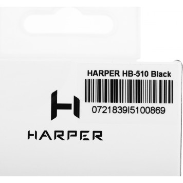 Гарнитура внутриканальные Harper HB-510 черный беспроводные bluetooth в ушной раковине (H00002183) -3