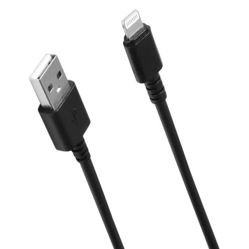 Кабель SunWind USB (m)-Lightning (m) 1.2м черный блистер -5