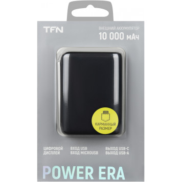 Мобильный аккумулятор TFN Power Era 10 10000mAh 2.1A черный (TFN-PB-252-BK) 