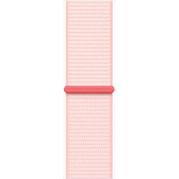 Смарт-часы Apple Watch Series 9 A2978 41мм OLED корп.розовый Sport Loop рем.светло-розовый разм.брасл.:130-200мм (MR953LL/A) -1