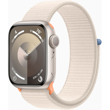 Смарт-часы Apple Watch Series 9 A2978 41мм OLED корп.сияющая звезда Sport Loop рем.сияющая звезда разм.брасл.:130-200мм (MR9K3LL/A) -2
