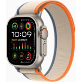 Смарт-часы Apple Watch Ultra 2 A2986 49мм OLED корп.титан Trial loop рем.оранжевый/бежевый разм.брасл.:130-180мм (MRF13LL/A)