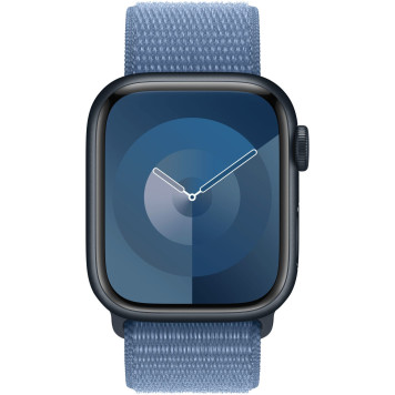 Смарт-часы Apple Watch SE 2023 A2723 44мм OLED корп.серебристый Sport Loop рем.синий разм.брасл.:130-200мм (MREF3LL/A) -2