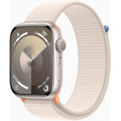Смарт-часы Apple Watch Series 9 A2980 45мм OLED корп.сияющая звезда Sport Loop рем.сияющая звезда разм.брасл.:145-220мм (MR983LL/A)