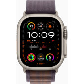 Смарт-часы Apple Watch Ultra 2 A2986 49мм OLED корп.титан Alpine loop рем.индиго разм.брасл.:160-210мм (MREW3LL/A)