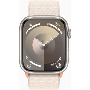 Смарт-часы Apple Watch Series 9 A2980 45мм OLED корп.сияющая звезда Sport Loop рем.сияющая звезда разм.брасл.:145-220мм (MR983LL/A) -1