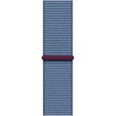Смарт-часы Apple Watch SE 2023 A2723 44мм OLED корп.серебристый Sport Loop рем.синий разм.брасл.:130-200мм (MREF3LL/A)