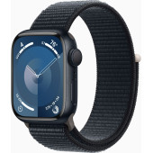 Смарт-часы Apple Watch Series 9 A2978 41мм OLED корп.темная ночь Sport Loop рем.темная ночь разм.брасл.:130-200мм (MR8Y3LL/A)