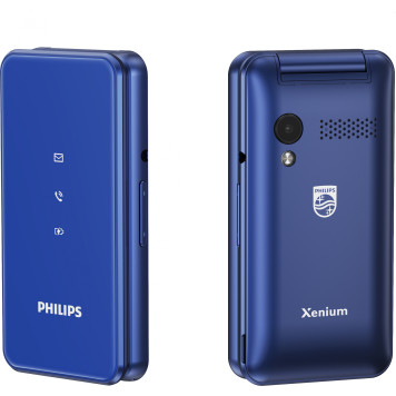 Мобильный телефон Philips E2601 Xenium синий раскладной 2Sim 2.4