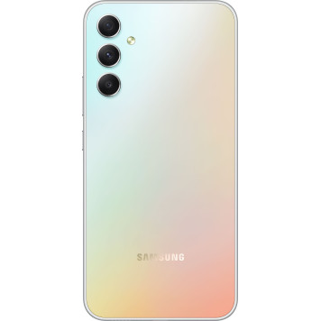 Смартфон Samsung SM-A346E Galaxy A34 5G 128Gb 6Gb серебристый моноблок 3G 4G 2Sim 6.6