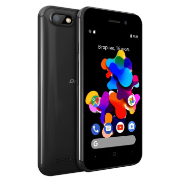 Смартфон Digma Q401 3G HIT 8Gb 1Gb черный моноблок 3G 2Sim 4