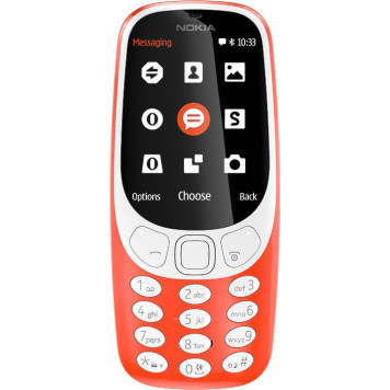 Мобильный телефон Nokia 3310 dual sim 2017 красный моноблок 2Sim 2.4