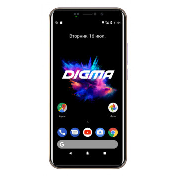 Смартфон Digma Pay 4G Linx 16Gb 2Gb золотистый моноблок 3G 4G 2Sim 5.45