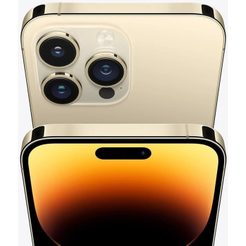 Смартфон Apple A2892 iPhone 14 Pro 128Gb 6Gb золотой моноблок 3G 4G 2Sim 6.1