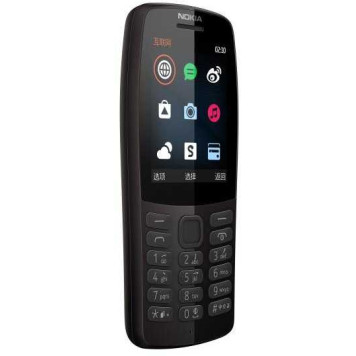 Мобильный телефон Nokia 210 Dual Sim черный моноблок 2Sim 2.4