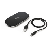 Беспроводное зар./устр. Hama FC-10 FABRIC кабель USB черный/серебристый (00183344)
