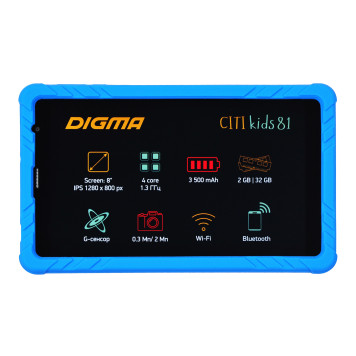 Планшет Digma CITI Kids 81 MT8321 (1.3) 4C/RAM2Gb/ROM32Gb 8