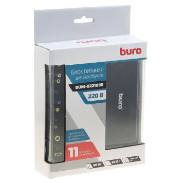 Блок питания Buro BUM-0221B90 автоматический 90W 18.5V-20V 11-connectors 4.5A 1xUSB 2.4A от бытовой электросети LED индикатор -4