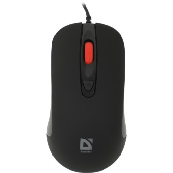 Мышь Defender Ultra Classic MB-280 черный оптическая 1600dpi USB 4but (52281) -5