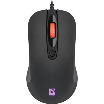 Мышь Defender Ultra Classic MB-280 черный оптическая 1600dpi USB 4but (52281) -1