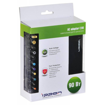 Блок питания Ippon E90 автоматический 90W 18.5V-20V 11-connectors 4.5A от бытовой электросети LED индикатор -6
