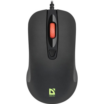 Мышь Defender Ultra Classic MB-280 черный оптическая 1600dpi USB 4but (52281) 