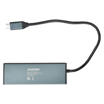 Стыковочная станция Digma HUB-2U3.0СAU-UC-G -3