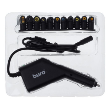 Блок питания Buro BUM-0170A90 автоматический 90W 15V-20V 11-connectors 4.5A 1xUSB 1A от прикуривателя LED индикатор -2