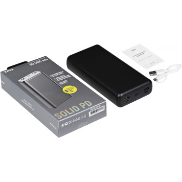 Мобильный аккумулятор TFN Solid PB-283 30000mAh QC/PD 20W 3A 3xUSB-A/USB-C черный (TFN-PB-283-BK) -7