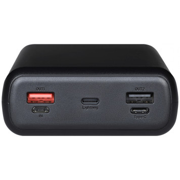 Мобильный аккумулятор TFN Solid PB-283 30000mAh QC/PD 20W 3A 3xUSB-A/USB-C черный (TFN-PB-283-BK) -5