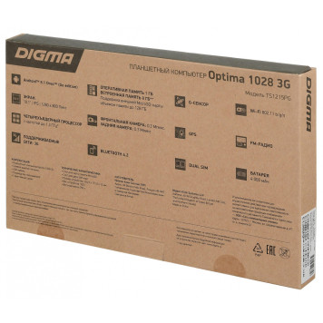 Планшет Digma Optima 1028 3G SC7731E (1.3) 4C/RAM1Gb/ROM8Gb 10.1