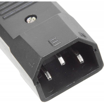 Вилка Lanmaster LAN-IEC-320-C14 IEC 60320 C14 10A 250V black 