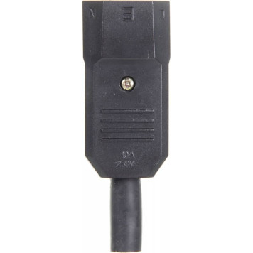 Вилка Lanmaster LAN-IEC-320-C14 IEC 60320 C14 10A 250V black -1