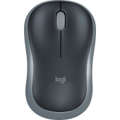 Мышь Logitech M185 черный/серый оптическая (1000dpi) беспроводная USB1.1 для ноутбука (2but)
