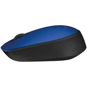 Мышь Logitech M170 синий/черный оптическая (1000dpi) беспроводная USB (3but) -1