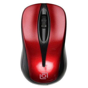 Мышь Oklick 675MW черный/красный оптическая (800dpi) беспроводная USB (2but) -3