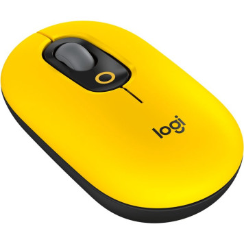 Мышь Logitech POP Mouse with emoji желтый/черный оптическая (4000dpi) беспроводная BT/Radio USB (4but) 