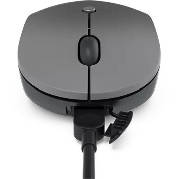 Мышь Lenovo Go серый оптическая (2400dpi) беспроводная USB-C для ноутбука (3but) -7
