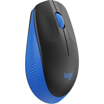 Мышь Logitech M191 голубой/черный оптическая (1000dpi) беспроводная USB (2but) -1