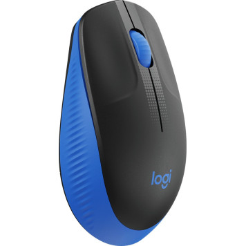 Мышь Logitech M190 темно-серый/синий оптическая (1000dpi) беспроводная USB (3but) -1