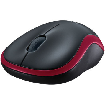 Мышь Logitech M185 черный/красный оптическая (1000dpi) беспроводная USB1.1 для ноутбука (2but) -6