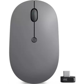 Мышь Lenovo Go серый оптическая (2400dpi) беспроводная USB-C для ноутбука (3but) -9
