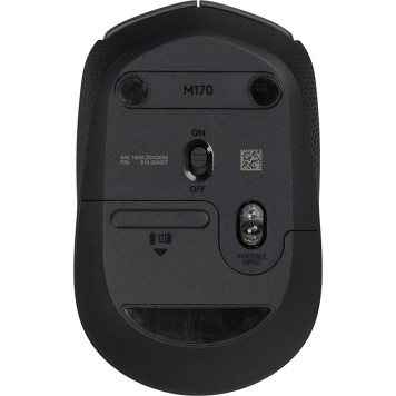 Мышь Logitech M170 серый/черный оптическая (1000dpi) беспроводная USB для ноутбука (2but) -5