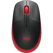 Мышь Logitech M190 красный/черный оптическая (1000dpi) беспроводная USB (2but)