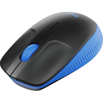 Мышь Logitech M190 темно-серый/синий оптическая (1000dpi) беспроводная USB (3but) -2