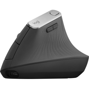 Мышь Logitech MX Vertical черный/серебристый оптическая (4000dpi) беспроводная BT/Radio USB (4but) 