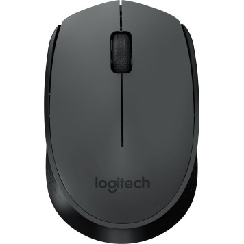 Мышь Logitech M170 серый/черный оптическая (1000dpi) беспроводная USB для ноутбука (2but) 