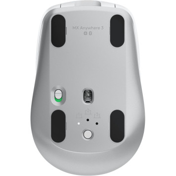 Мышь Logitech MX Anywhere 3 светло-серый лазерная (4000dpi) беспроводная BT/Radio USB (3but) -6