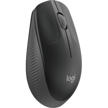 Мышь Logitech M190 черный/темно-серый оптическая (1000dpi) беспроводная USB для ноутбука (2but) -3